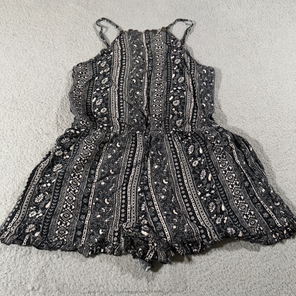 American Eagle Outfitters Romper Women's Size Medium Black Womens Sleeveless Top